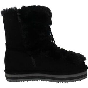 Sun + Stone Women's Remii Faux Suede Winter & Snow Boots Black Size 10 Medium